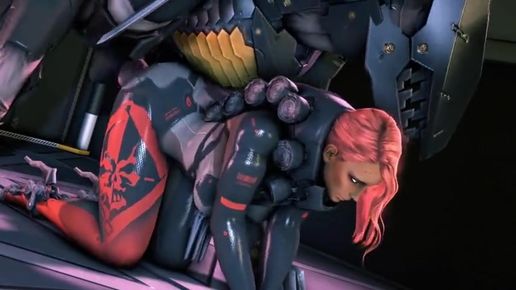 Порно с Мистрал из Metal Gear Rising