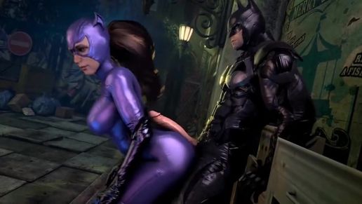 Порно мультик с Бэтменом и Женщиной кошкой