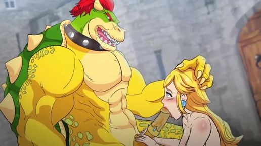 Порно мультик с принцессой из Супер Марио