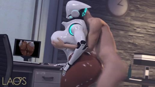 Порно мультик Секс робот