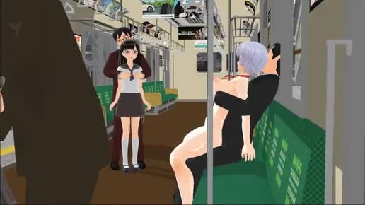 Японский порно мультик с сексом в общественном транспорте