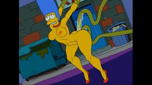 Порно Симпсоны и Мардж и монстром