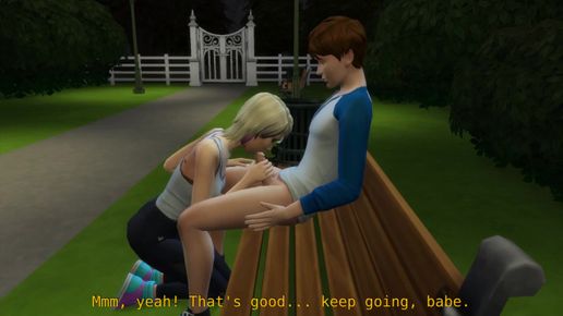 Незнакомец подсматривает за сексом в парке